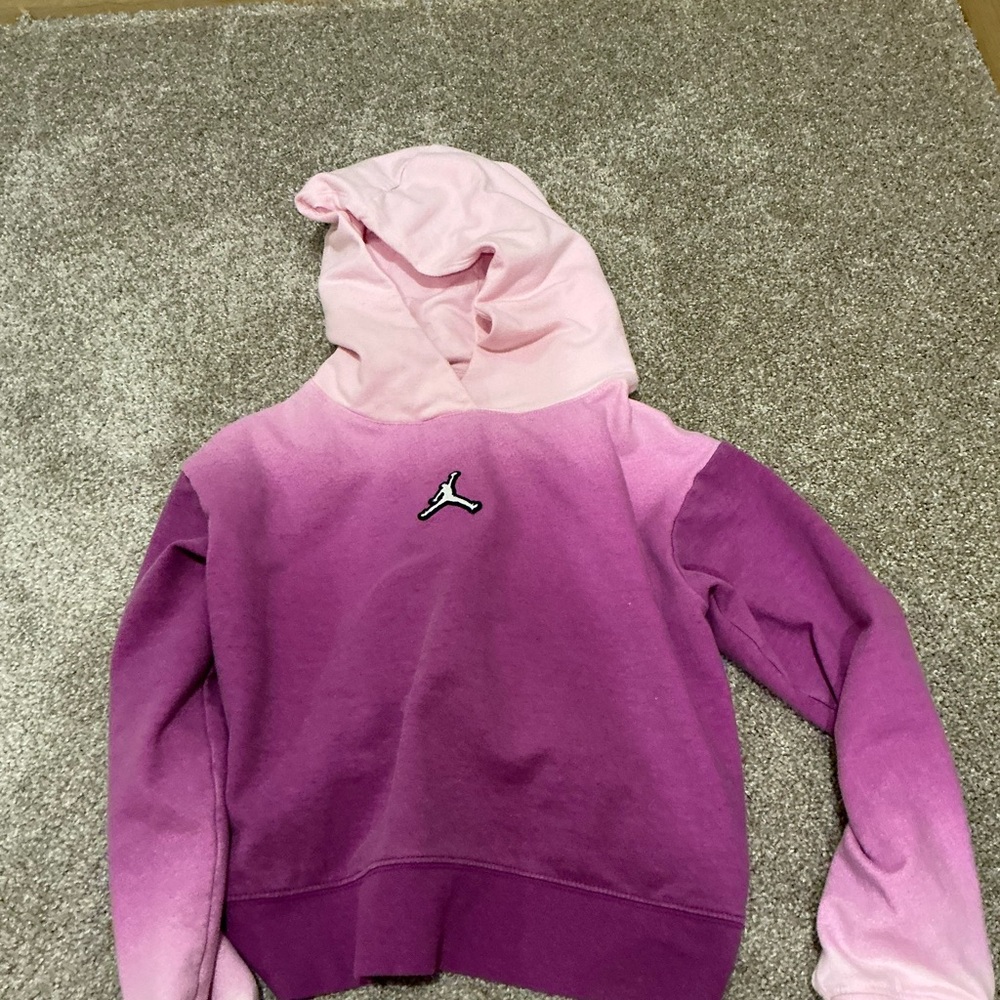 Jordan Kids Ombre Pink and Purple Hoodie